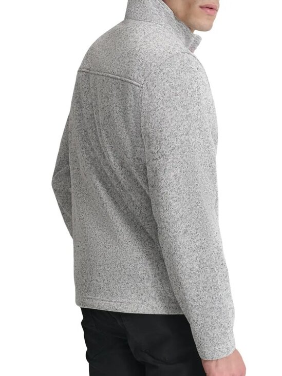 DKNY Sweater Knit Fleece Jacket - Picture 5 of 6
